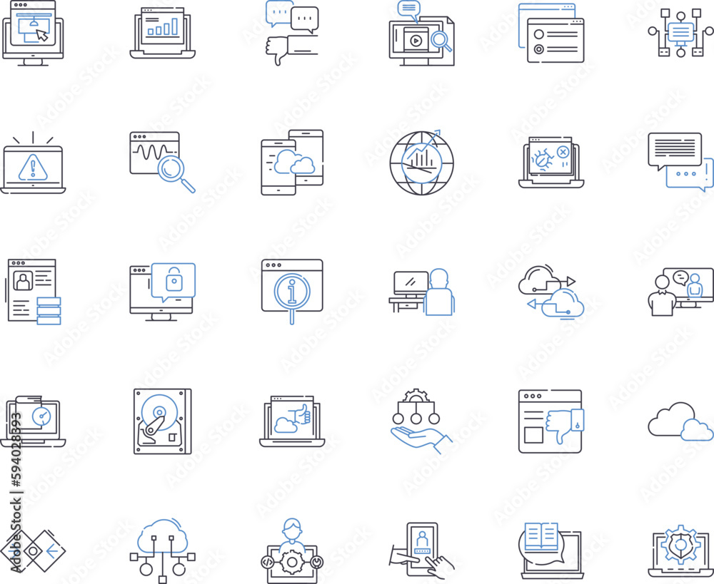 Computational tools line icons collection. Algorithm, Automation, Computation, Data, Debugging, Design, Development vector and linear illustration. Efficiency,Framework,Generation outline signs set Computational tools line icons collection. Algorithm, Automation, Computation, Data, Debugging, Design, Development vector and linear illustration. Efficiency,Framework,Generation outline signs set