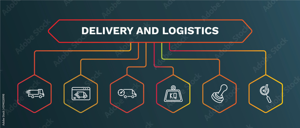 set of delivery and logistics white thin line icons. delivery and logistics outline icons with infographic template. linear icons such as delivery by website, fast weight, stamp, inspection vector. set of delivery and logistics white thin line icons. delivery and logistics outline icons with infographic template. linear icons such as delivery by website, fast weight, stamp, inspection vector.