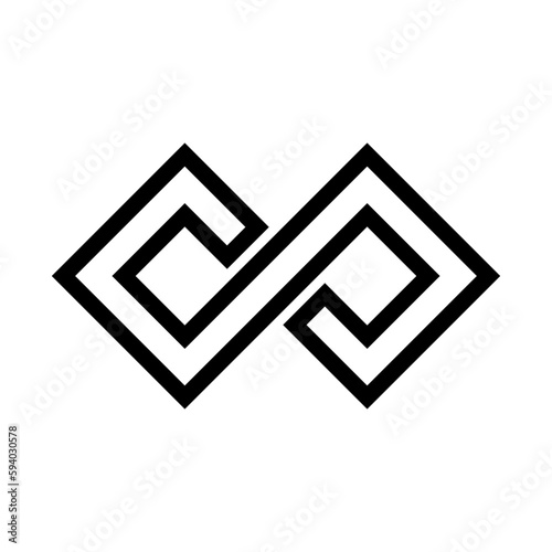 infinity symbol vector logo template
