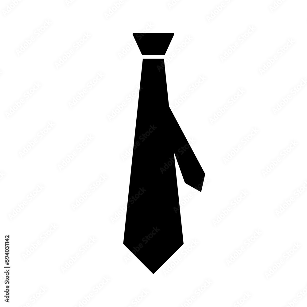 tie icon in trendy flat design tie icon in trendy flat design