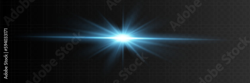 Lens flare vector illustration. Glowing spark light effect isolated.