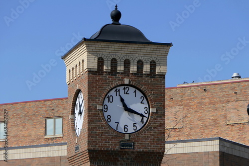 alte Uhr in Jackson, Michigan