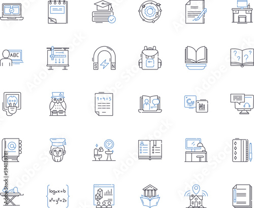 Bedding line icons collection. Comfort, Cozy, Soft, Warm, Relaxing, Inviting, Fresh vector and linear illustration. Luxurious,Plush,Breathable outline signs set