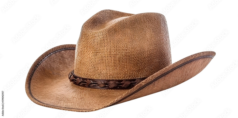 Cowboy hat cut out. Based on Generative AI