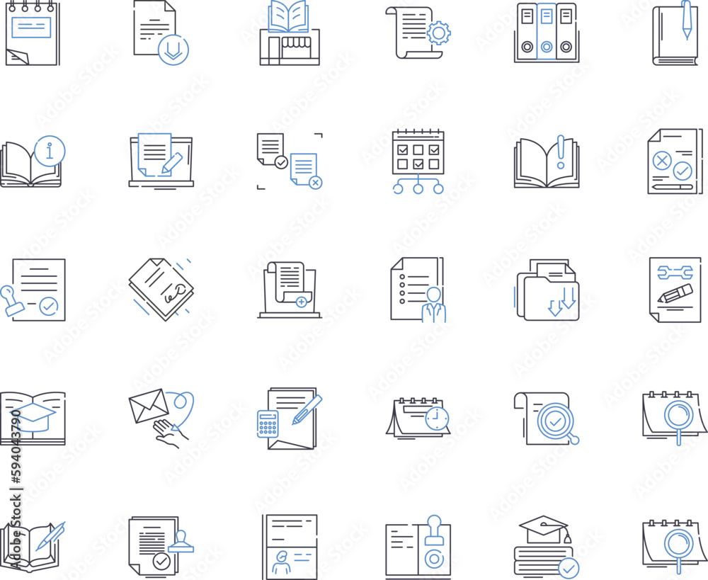 Magazine creation line icons collection. Layout, Typography, Content, Design, Publishing, Photography, Communication vector and linear illustration. Inspiration,Editorial,Styling outline signs set Magazine creation line icons collection. Layout, Typography, Content, Design, Publishing, Photography, Communication vector and linear illustration. Inspiration,Editorial,Styling outline signs set
