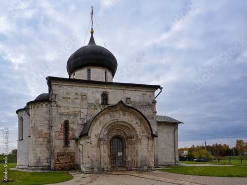 St. George's Cathedral in the city of Yuriev-Polsky, Russia. photo