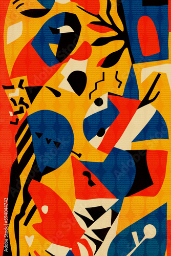 Snakes and Lizards - "Dive into a colorful world with this illustration collection inspired by iconic paper-cutting art, challenging the creative possibilities of paper and scissors."
