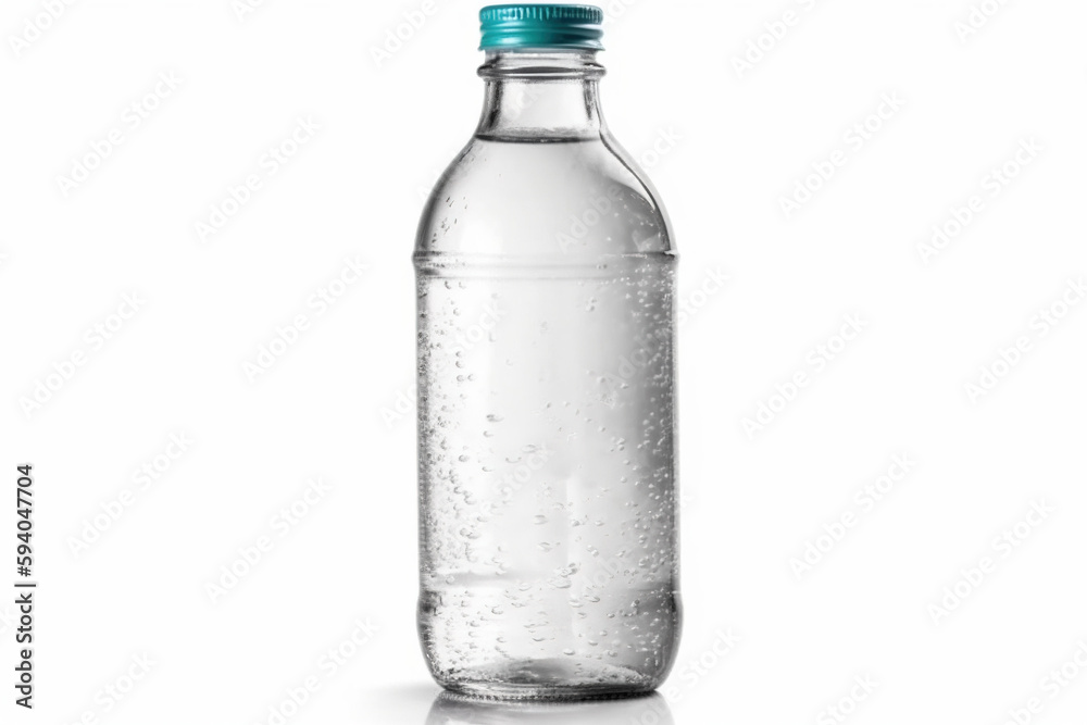 Fresh watter bottle. Water drops in bottle. Fresh watter bottle. Water drops in bottle.