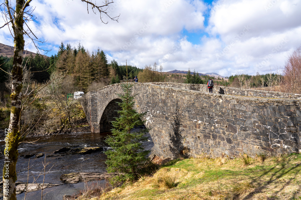 Bridge of Orchy along the West Highland Way