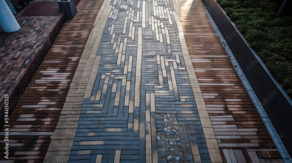a path paved with cobblestones. Generative AI a path paved with cobblestones. Generative AI
