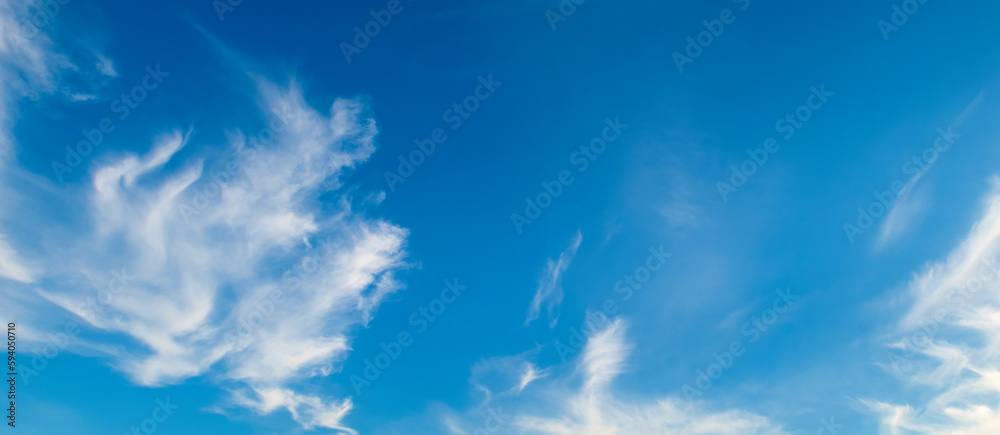 Blue sky with beautiful clouds. Wide photo. Blue sky with beautiful clouds. Wide photo.