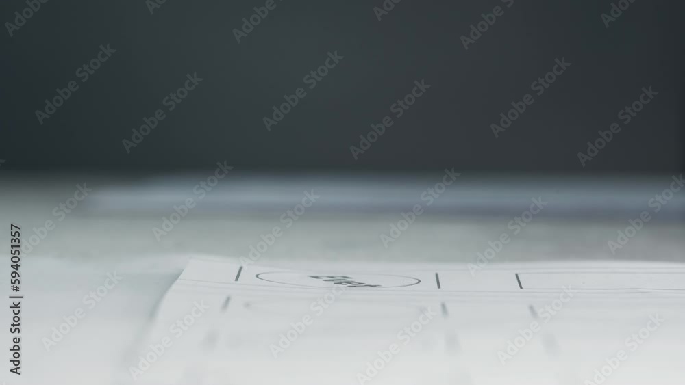 Stamp on Ballot Paper. 'Evet' Word on Paper Means 'Yes' Use for Voting on Elections in Turkey for Presidential and Member of Parliament Voting. 4K Prores. Stamp on Ballot Paper. 'Evet' Word on Paper Means 'Yes' Use for Voting on Elections in Turkey for Presidential and Member of Parliament Voting. 4K Prores.