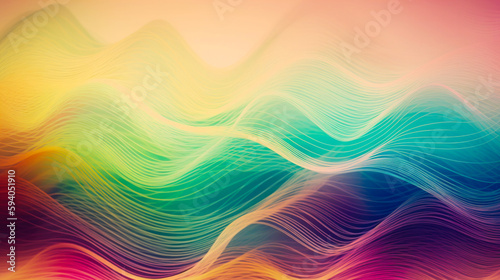 3d wave line Abstract Background, pastel color