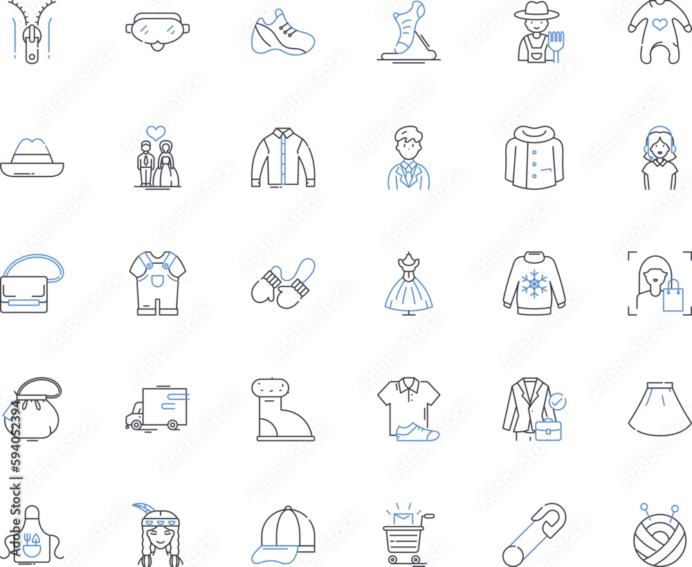 Apparel outlet line icons collection. Fashion, Trendy, Discount, Sale, Style, Clothing, Boutique vector and linear illustration. Chic,Bargain,Designer outline signs set Apparel outlet line icons collection. Fashion, Trendy, Discount, Sale, Style, Clothing, Boutique vector and linear illustration. Chic,Bargain,Designer outline signs set