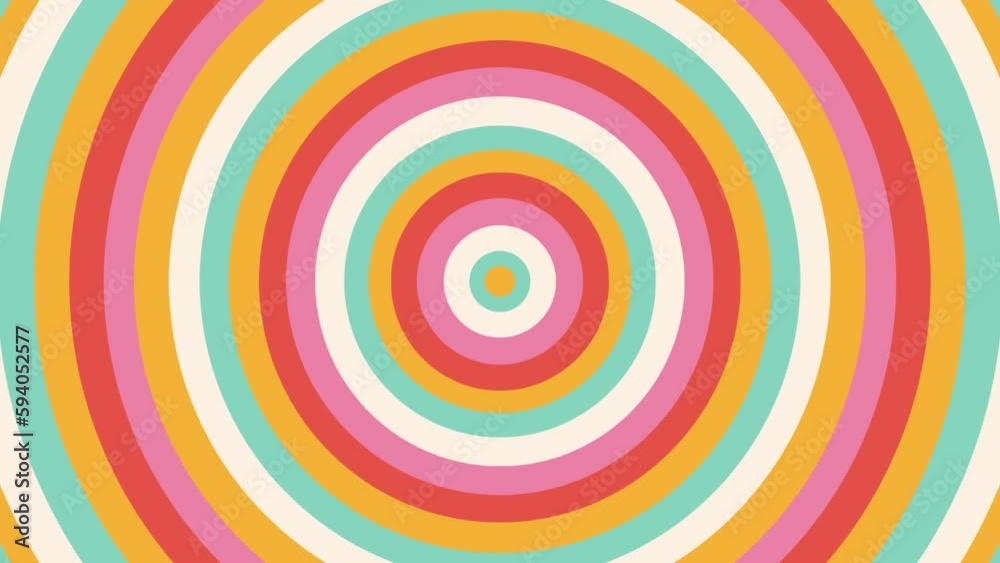 Retro Groovy Playful Circles Animated horizontal Video wallpaper Retro Groovy Playful Circles Animated horizontal Video wallpaper