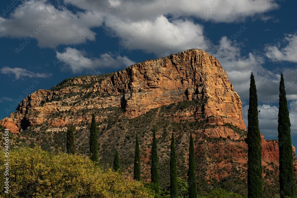 Landscape of the beautiful sandstone formations in Sedona