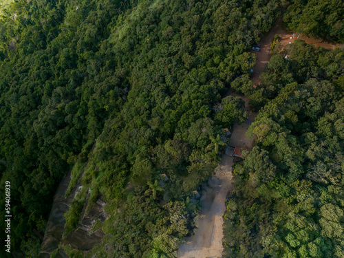 Imagem aérea da serra da mantiqueira, em Socorro