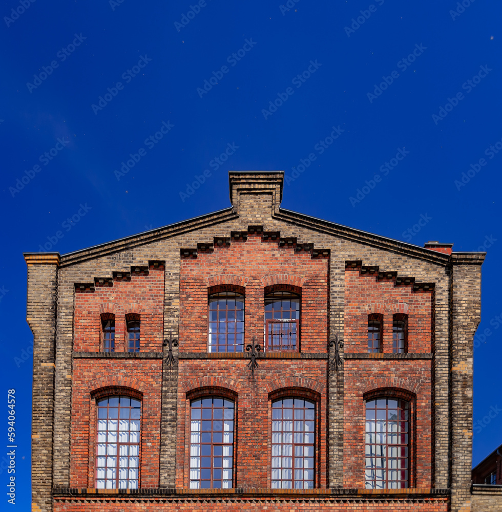 Fototapeta premium old brick building facade