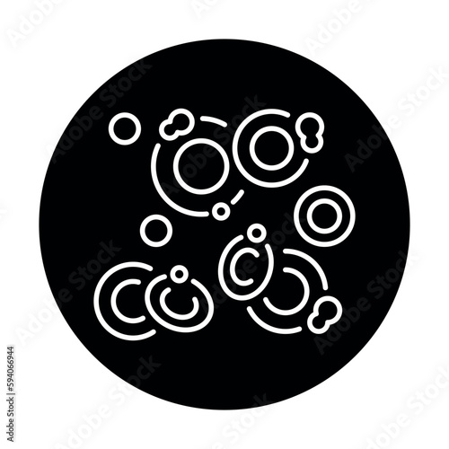 Sideroblastic anemia color line icon. Human diseases.