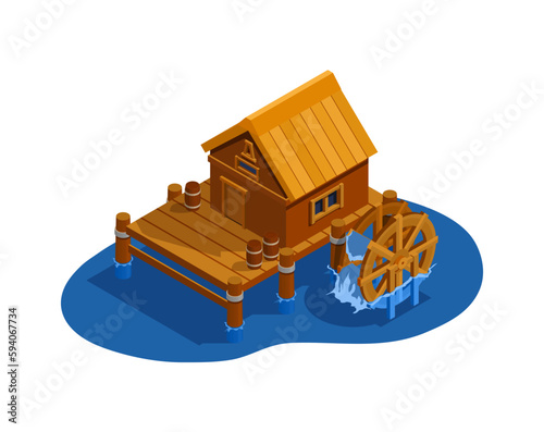 Isometric Water Mill
