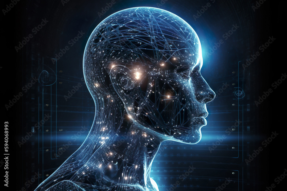 Artificial intelligence or neuroscience technology. Generative Ai.