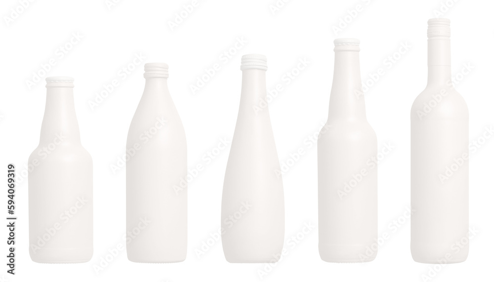 Empty Glass For Water, Juice Or Milk On White Background Stock