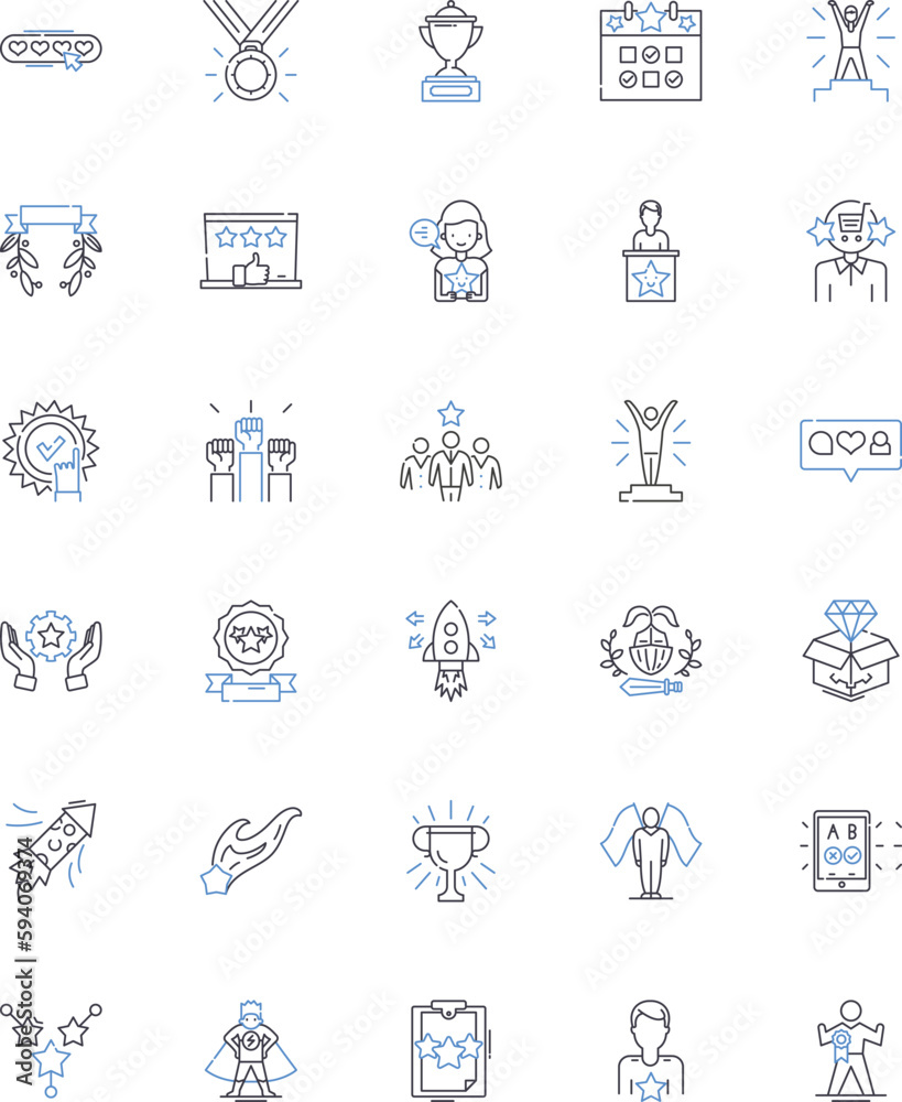 Effective leaders line icons collection. Visionary, Empathetic, Confident, Charismatic, Strategic, Resilient, Decisive vector and linear illustration. Inspirational,Collaborative,Innovative outline Effective leaders line icons collection. Visionary, Empathetic, Confident, Charismatic, Strategic, Resilient, Decisive vector and linear illustration. Inspirational,Collaborative,Innovative outline