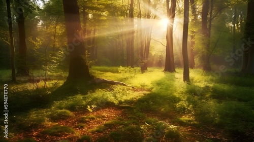 A serene image of a forest glade © JLBGames