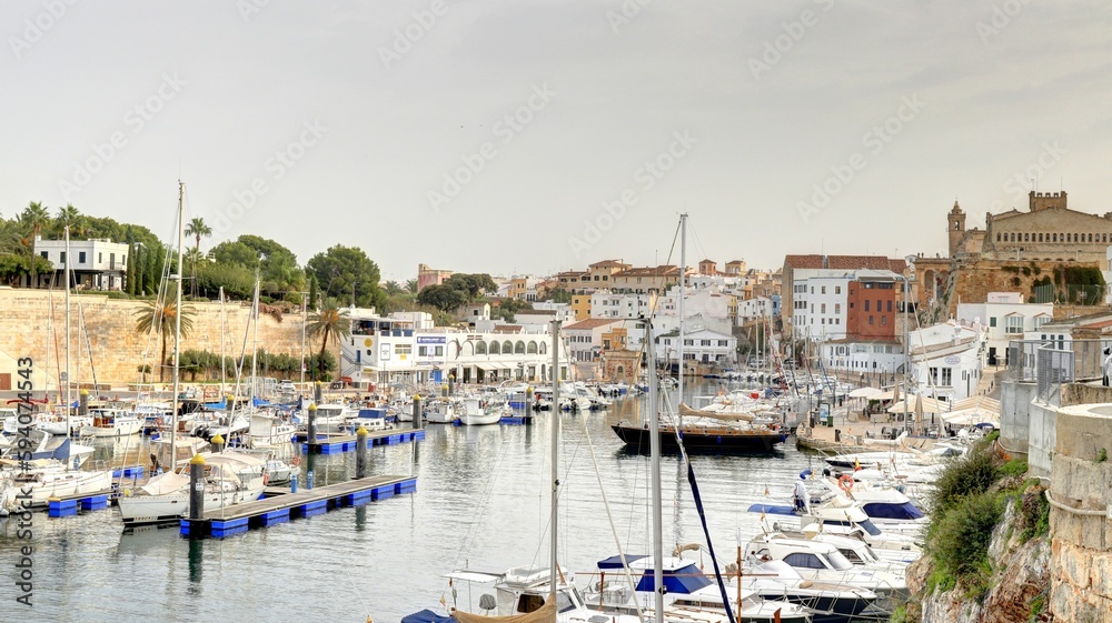 ville de Ciutadella de Menorca dans les îles Baléares en Espagne, minorque	
