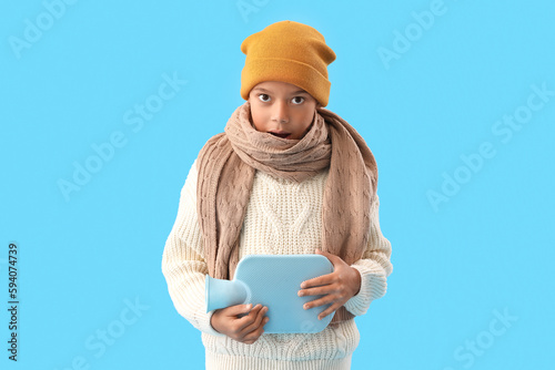 Ill African-American boy wi...