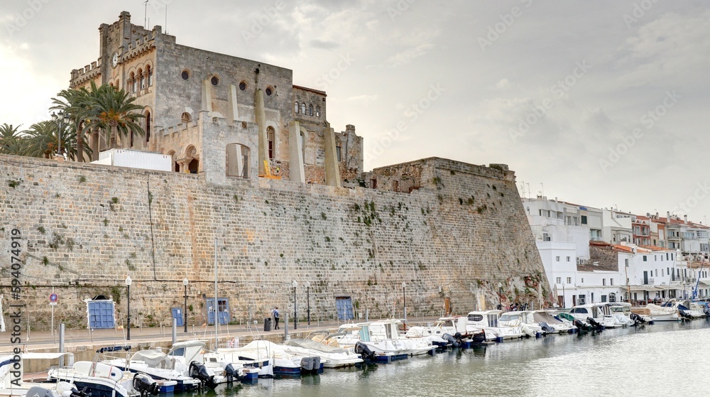 ville de Ciutadella de Menorca dans les îles Baléares en Espagne, minorque	