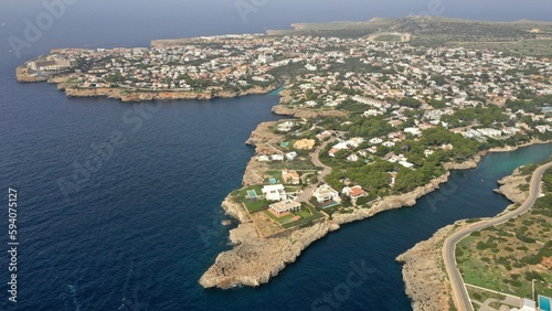 Fototapeta Naklejka Na Ścianę i Meble -  survol de Ciutadella de Menorca dans les îles Baléares en Espagne, minorque