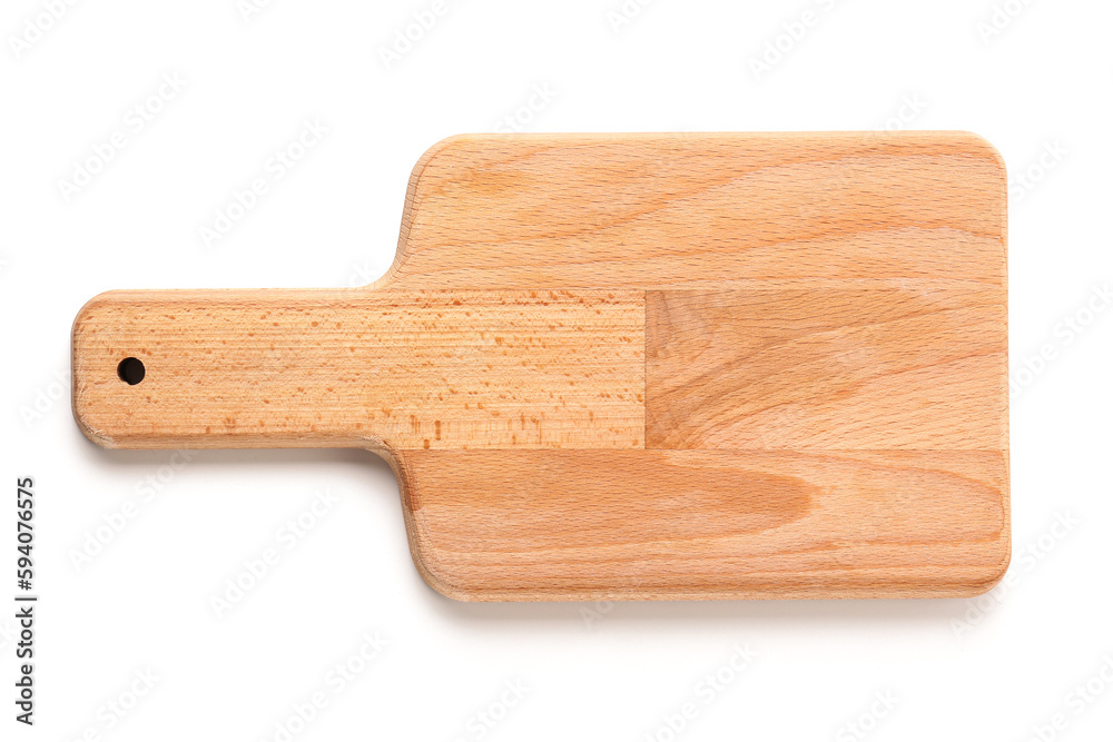 Wooden kitchen board isolated on white background Wooden kitchen board isolated on white background