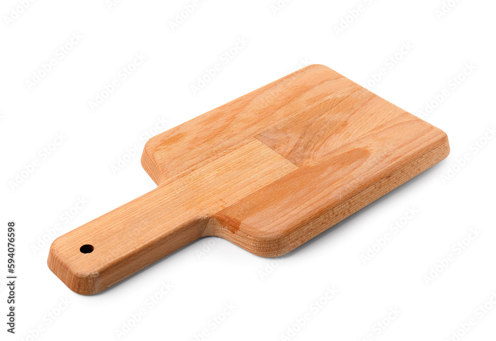Wooden kitchen board isolated on white background Wooden kitchen board isolated on white background