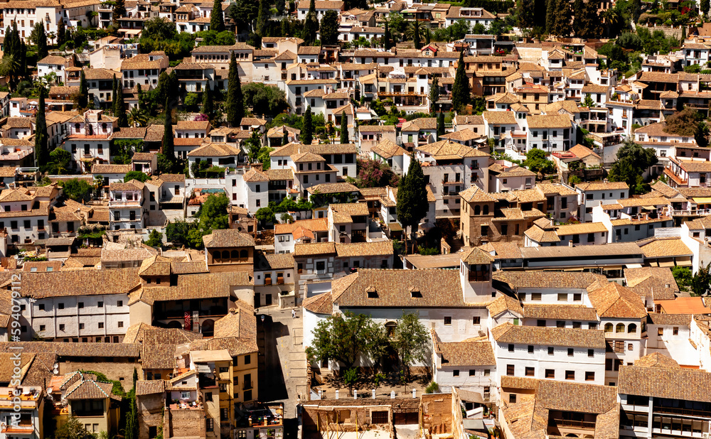 Granada. arabic neihghborhood of Albaicin.