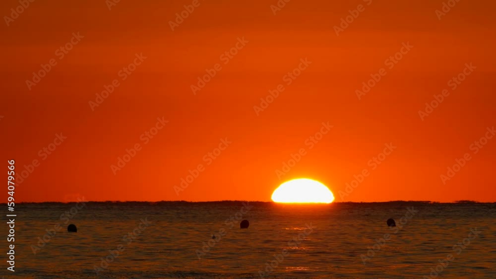 Sonnenaufgang am Meer, Zeitraffer Sonnenaufgang am Meer, Zeitraffer