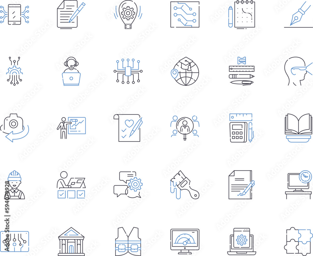 Marketing Essentials line icons collection. Advertising, Branding, Campaigns, Communication, Conversion, Demographics, Differentiation vector and linear illustration. Engagement,Focus groups Marketing Essentials line icons collection. Advertising, Branding, Campaigns, Communication, Conversion, Demographics, Differentiation vector and linear illustration. Engagement,Focus groups