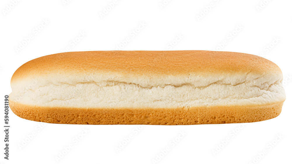 HOT DOG bun isolated on white background, full depth of field HOT DOG bun isolated on white background, full depth of field