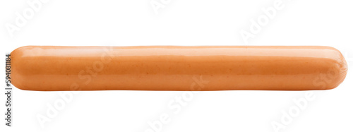 sausage isolated on white background, full depth of field photo