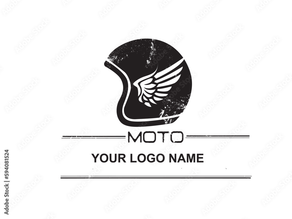Naklejka premium Vintage Motorcycle Quotation Tshirt Design Illustration