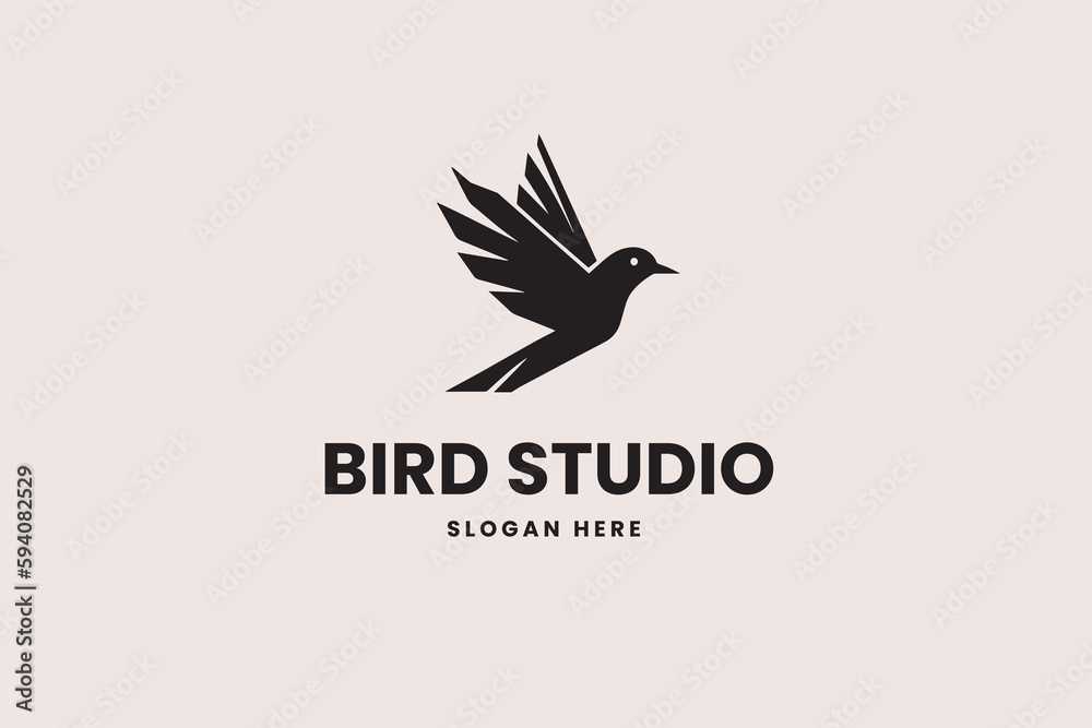 Fototapeta premium bird logo, business brand