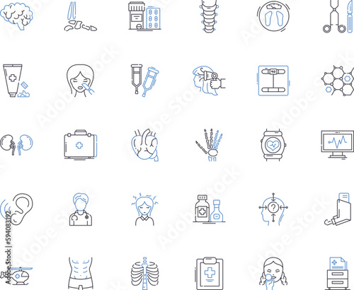 Vigor line icons collection. Strength  Energy  Vitality  Robustness  Stamina  Vigilance  Pep vector and linear illustration. Force Zeal Intensity outline signs set