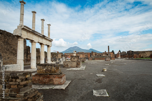 Pompeii archaeological park near Naples, Italy