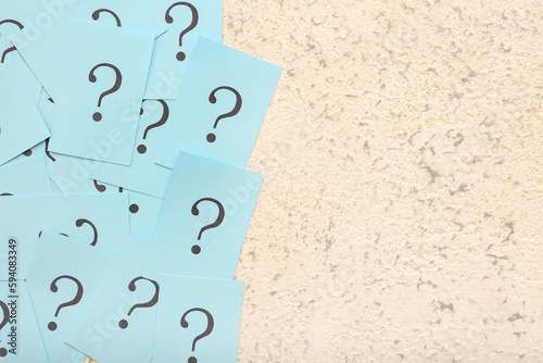 Papers with question marks ...
