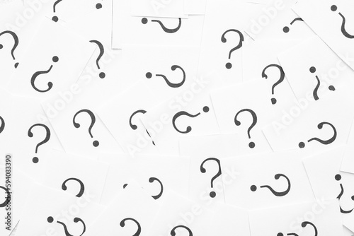 White papers with question ...