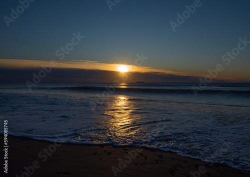 sunset on the beach