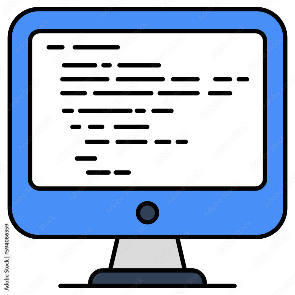 Unique design icon of source code Unique design icon of source code