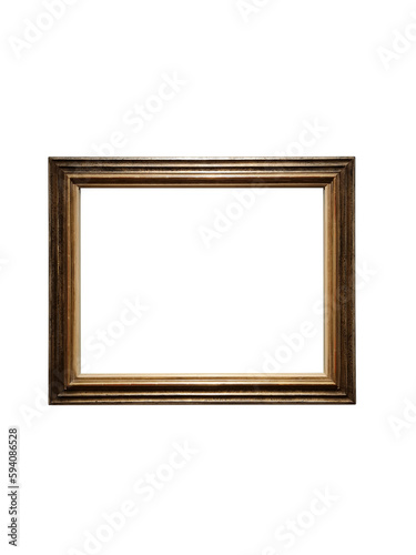 Brown Frame Isolated / Empty Frame Mock up / Frame isolated on white background / Bilderrahmen / Mockup / Isolated frame / Rahmen / Isolated / Photo frame / Isolated graphic / 3-D / Work Space