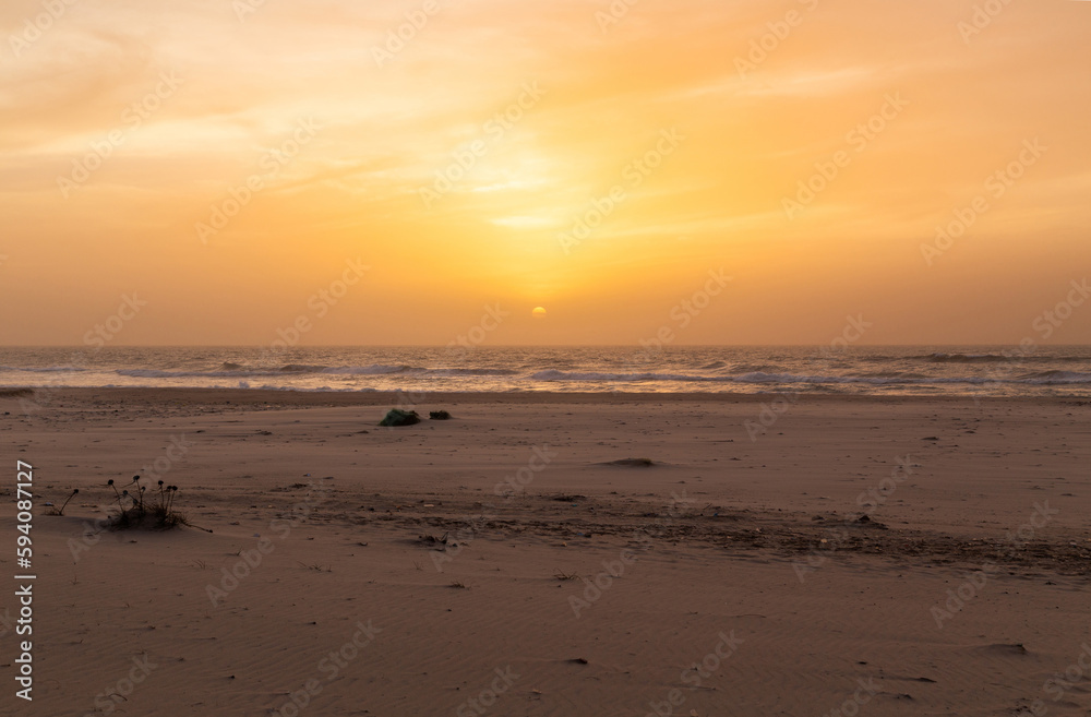 Senegal Africa at sunset