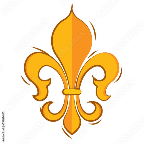 Isolated lys flower symbol icon Vector